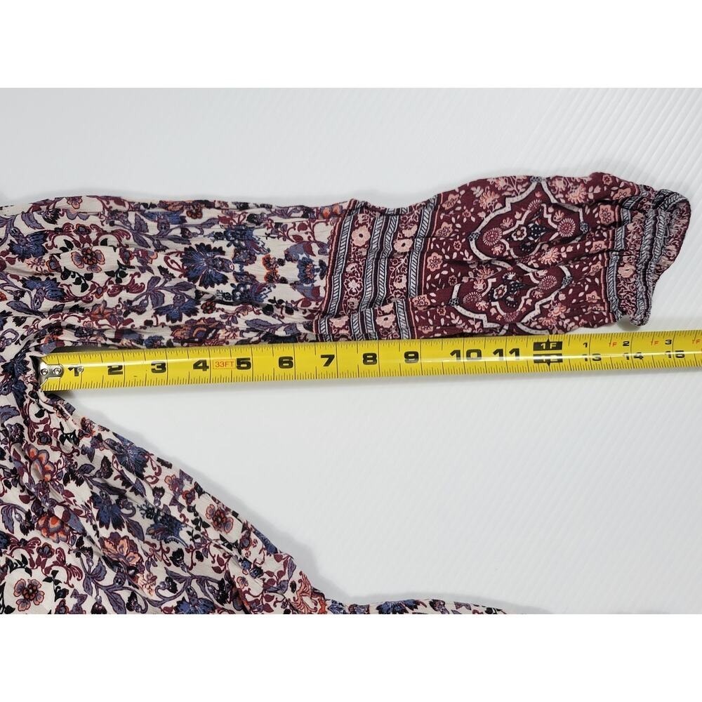 American Eagle Paisley Live Your Life Bohemian Style Floral Romper Womens XS - Picture 11 of 12